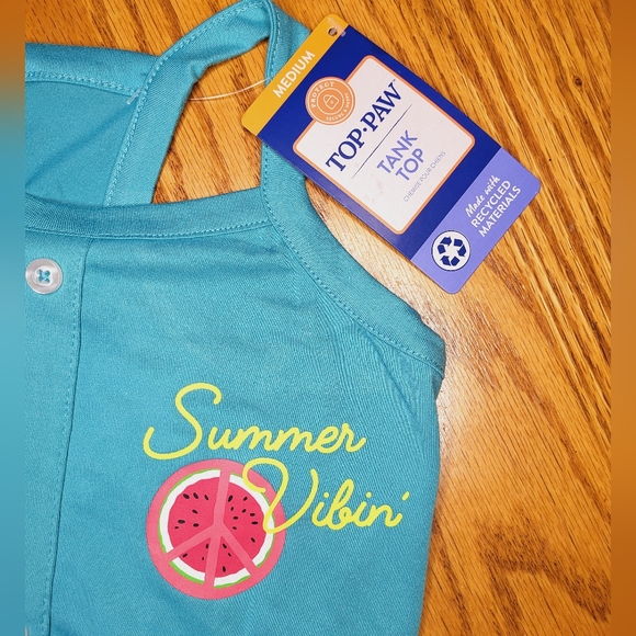 🐾NEW Top Paw Summer Vibin' Tank Med - Picture 2 of 3